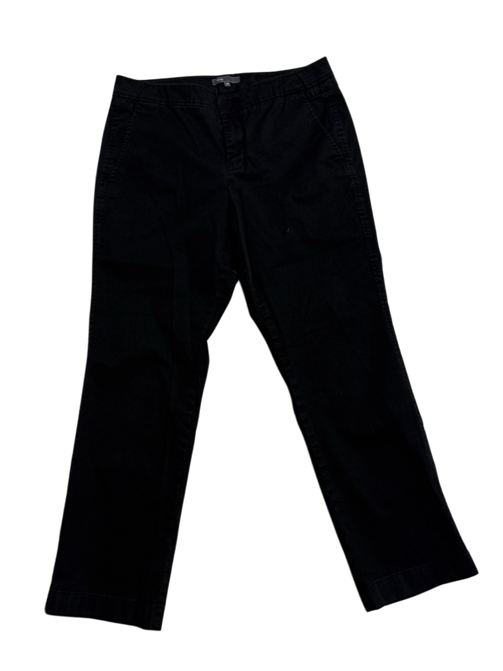Vince Black Straight-Leg Pants